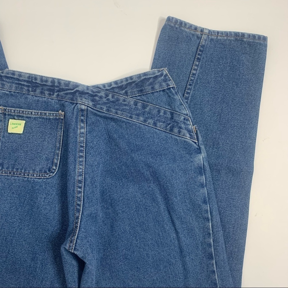 Vintage Lawman 100% Cotton Mid-Rise Straight Leg Jeans - Picture 7 of 14